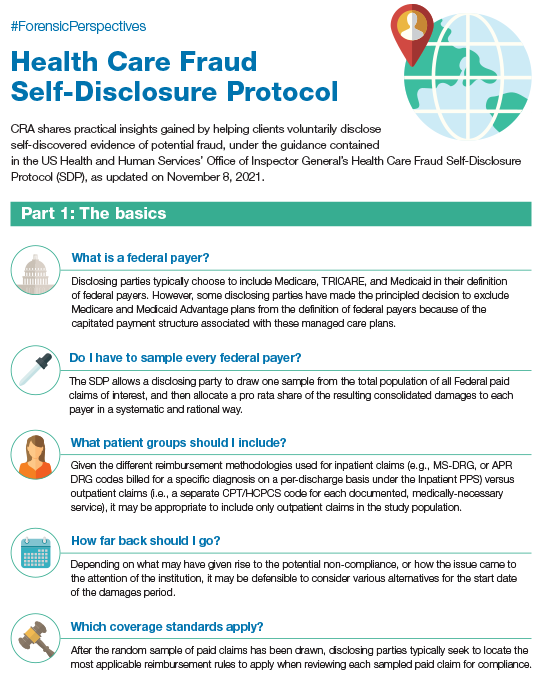Health care fraud self-disclosure protocol